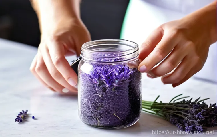 홈메이드 라벤더 진 만들기 - Prompt 1: The Art of Homemade Lavender Gin Infusion**