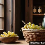 홈메이드 샴페인 만들기 - A traditional champagne-making setup in a cozy home environment reflecting South Asian culture, feat...